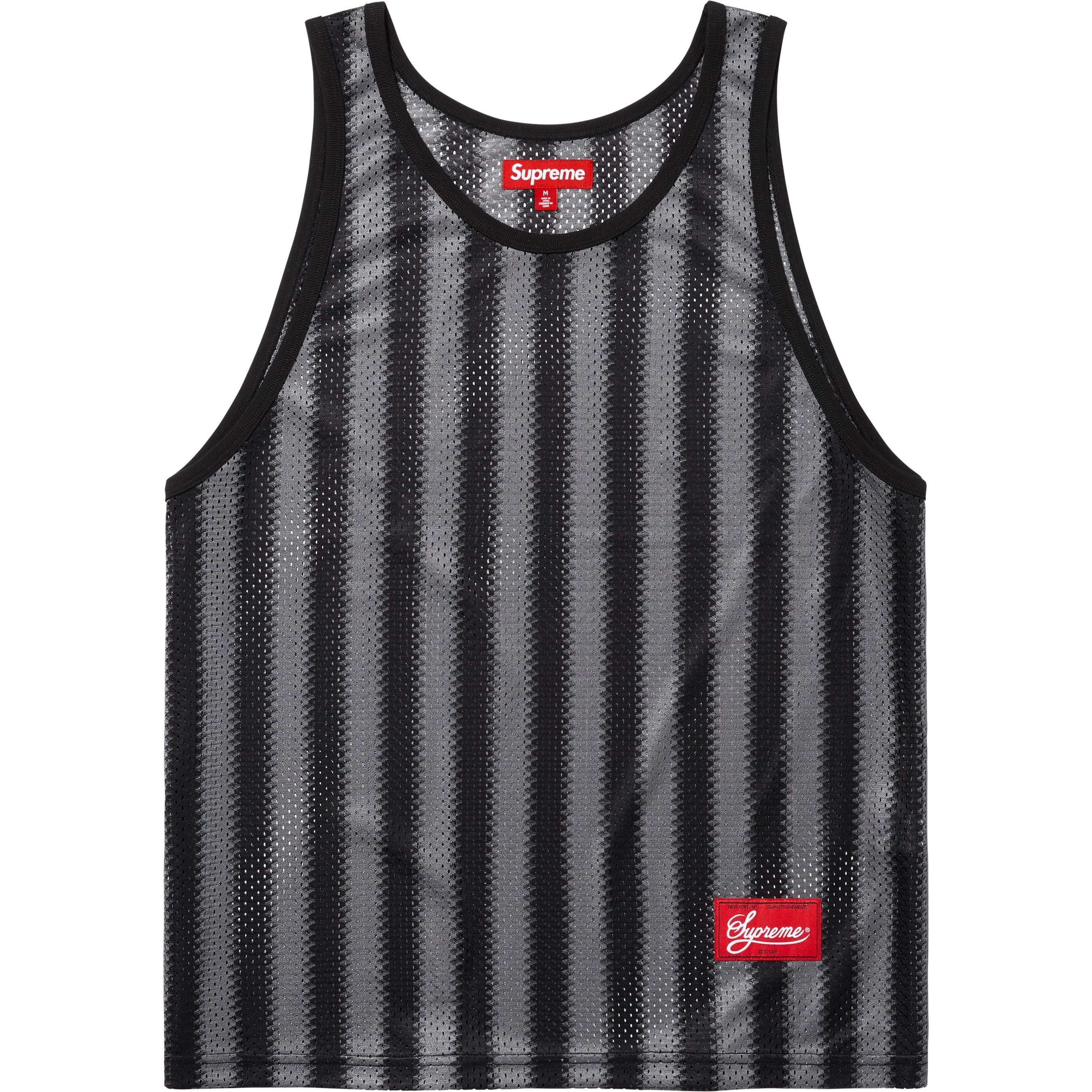 Stripe Mesh Tank Top view 5